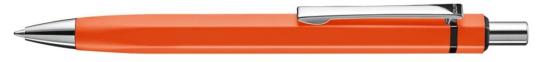 SIX Plunger-action pen Orange