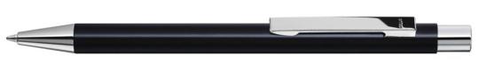STRAIGHT SI Plunger-action pen Black