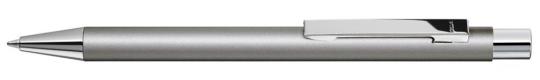 STRAIGHT SI Plunger-action pen Silver