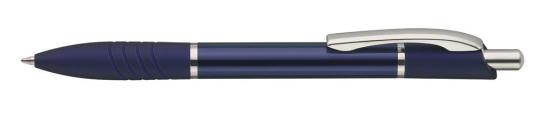 SHINE Plunger-action pen Blue