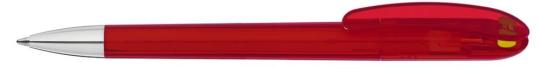 SPOT transparent SI Plunger-action pen Red