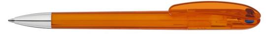 SPOT transparent SI Plunger-action pen Orange