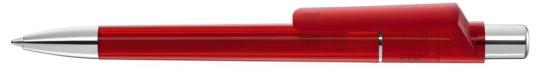 PEPP transparent SI Plunger-action pen Red