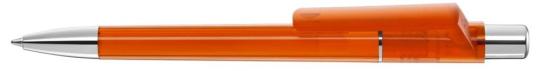 PEPP transparent SI Plunger-action pen Orange