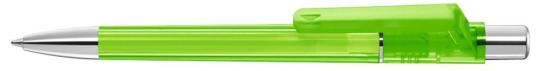 PEPP transparent SI Plunger-action pen Light green