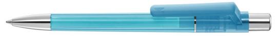 PEPP transparent SI Plunger-action pen Light blue