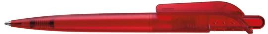 SPIRIT transparent Plunger-action pen Red