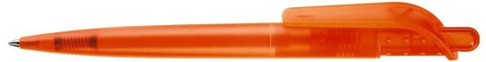SPIRIT transparent Plunger-action pen Orange