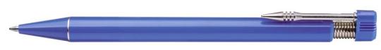 PREMIUM Plunger-action pen Semi blue