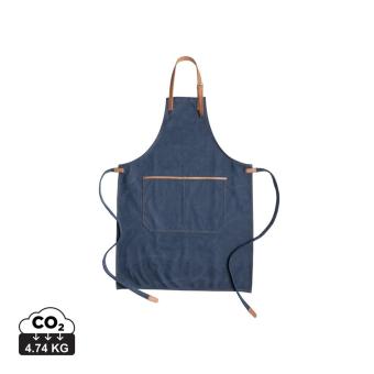 XD Collection Deluxe canvas chef apron Aztec blue