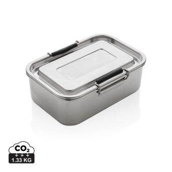 XD Collection RCS Recycled stainless steel leakproof lunch box Silver