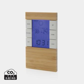 XD Collection Utah RCS rplastic and bamboo weather station Brown