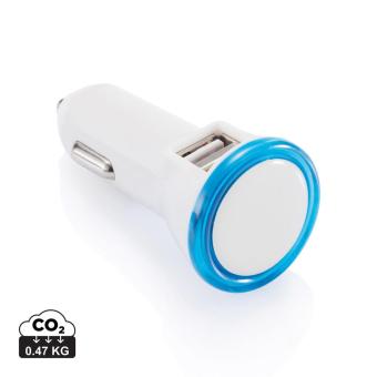 XD Collection Powerful dual port car charger Blue/white