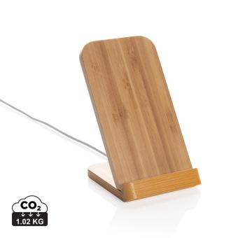 XD Collection Bamboo 5W wireless charging stand Brown