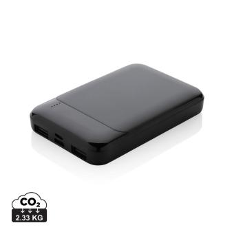 XD Collection RCS recycled plastic 5.000 mAh powerbank Black