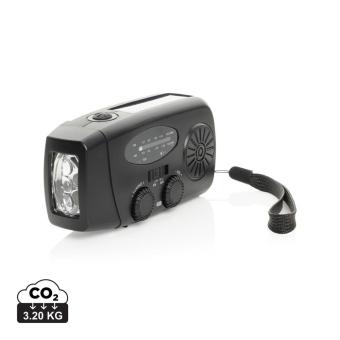 XD Collection RescueWave RCS recycled plastic emergency radio Black