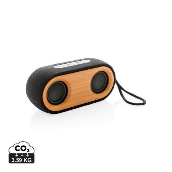 XD Xclusive Bamboo X doppelter Lautsprecher Schwarz/braun