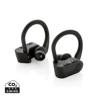 XD Collection TWS sport earbuds in charging case Black