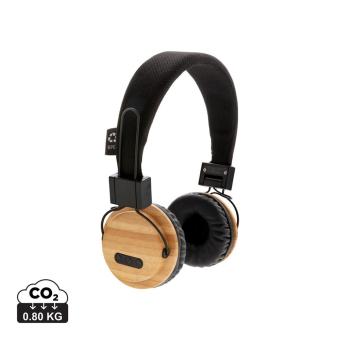 XD Collection Bamboo wireless headphone, nature Nature,black