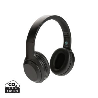 XD Collection RCS standard recycled plastic headphone Black