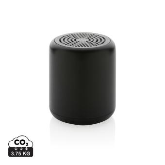 XD Collection RCS certified recycled plastic 5W Wireless speaker Black