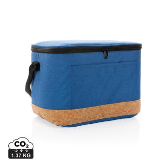 XD Collection Impact AWARE™ XL RPET two tone cooler bag with cork detail Aztec blue