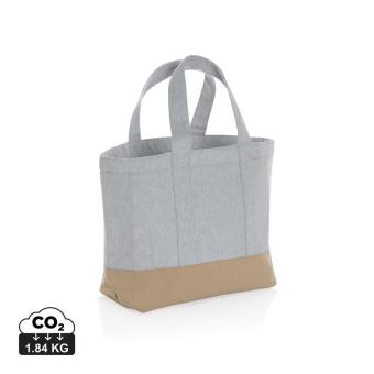 XD Collection Impact Aware™ 285g/m² ungefärbte rCanvas-Kühltasche Grau