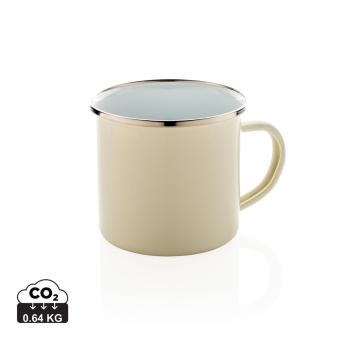 XD Collection Vintage enamel mug White