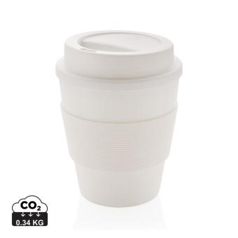 XD Collection Reusable Coffee cup with screw lid 350ml White