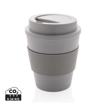 XD Collection Reusable Coffee cup with screw lid 350ml Convoy grey