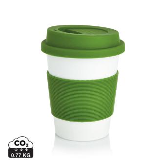 XD Collection ECO PLA Kaffeebecher, grün Grün, weiß