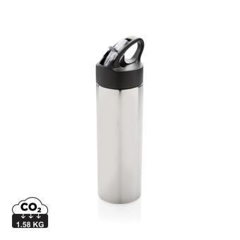 XD Xclusive Sport Edelstahlflasche mit Trinkvorrichtung Silber