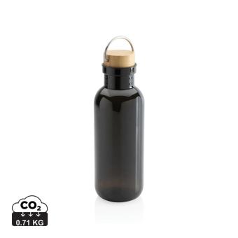 XD Collection GRS RPET bottle with bamboo lid and handle 