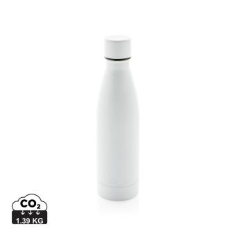XD Collection RCS recycelte Stainless Steel Solid Vakuum-Flasche Weiß