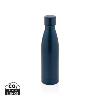 XD Collection RCS Recycled stainless steel solid vacuum bottle Navy