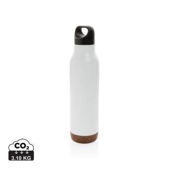 XD Collection Auslaufsichere Vakuum-Flasche mit Kork Weiß
