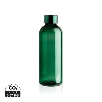 XD Collection Leakproof water bottle with metallic lid Green