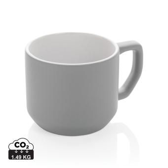 XD Collection Ceramic modern mug 350ml Convoy grey