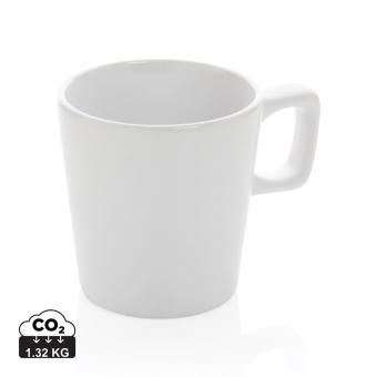 XD Collection Moderne Keramik Kaffeetasse Weiß/Weiße