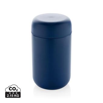 XD Xclusive Brew RCS certified recycled stainless steel vacuum tumbler Aztec blue