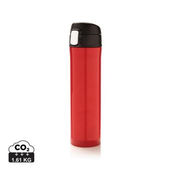 XD Collection Easy Lock Vakuum-Flasche aus RCS recyceltem Stahl Rot