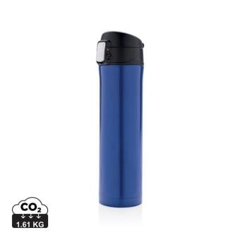 XD Collection Easy Lock Vakuum-Flasche aus RCS recyceltem Stahl Blau