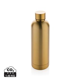 XD Collection RCS Recycled stainless steel Impact vacuum bottle Gold
