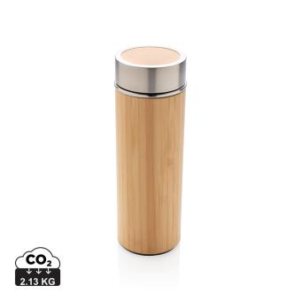 XD Collection Leak proof bamboo vacuum bottle Brown