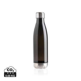 XD Collection Leakproof water bottle with stainless steel lid Black