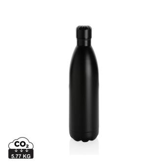XD Collection Solid Color Vakuum Stainless-Steel Flasche 1L Schwarz