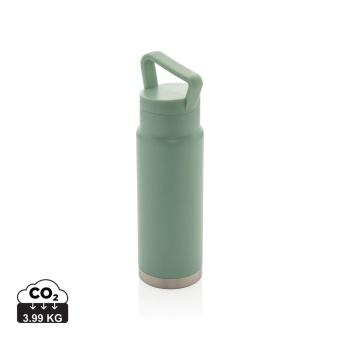 XD Collection Auslaufsichere Vakuum-Flasche mit Tragegriff Grün
