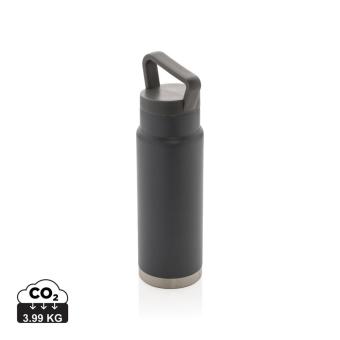XD Collection Auslaufsichere Vakuum-Flasche mit Tragegriff Grau
