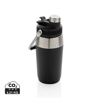 XD Collection Vacuum stainless steel dual function lid bottle 500ml Black