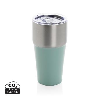 XD Collection Fluid RCS certified recycled steel tumbler 500ml Green